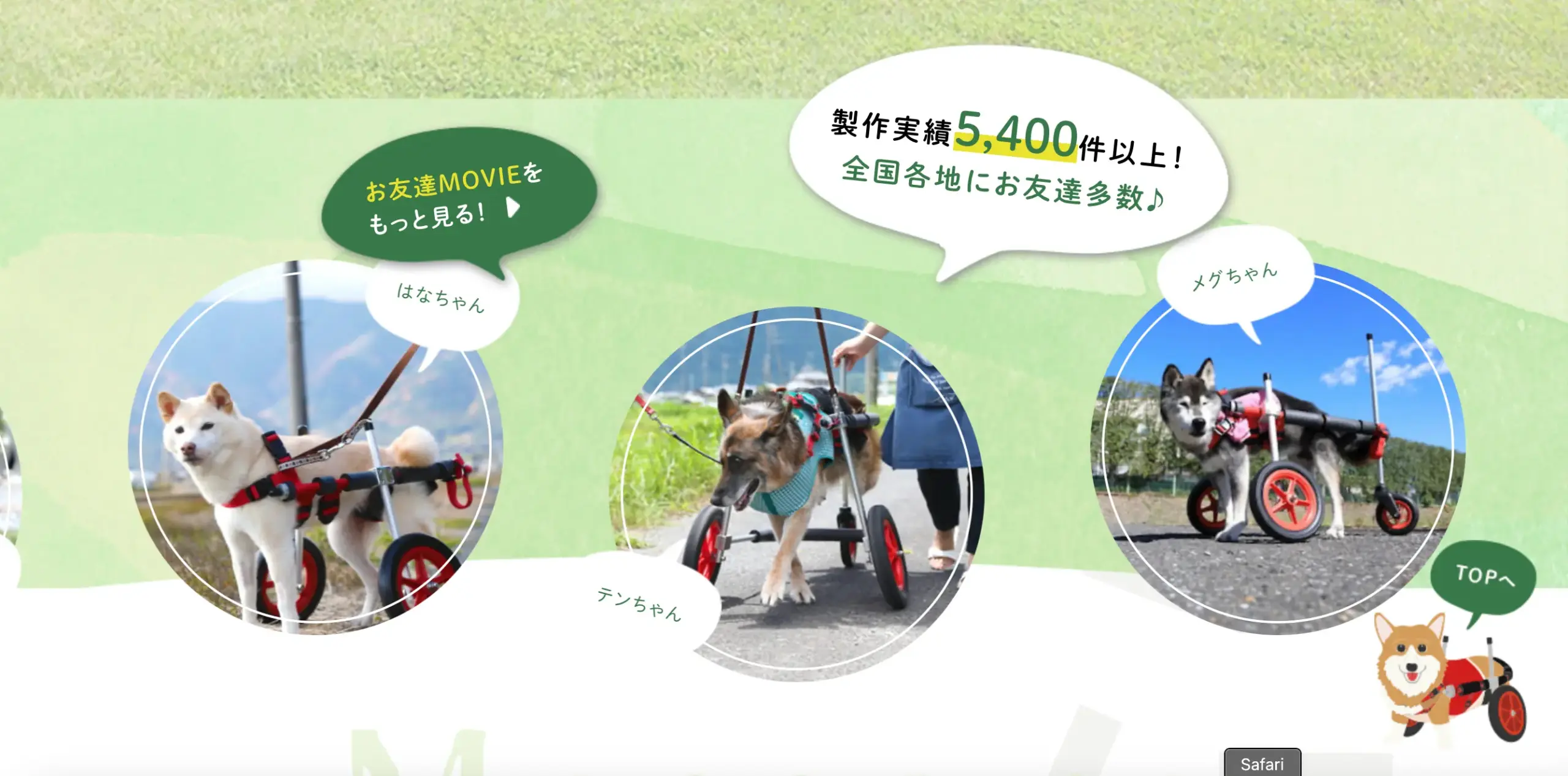 犬用車いす はな工房